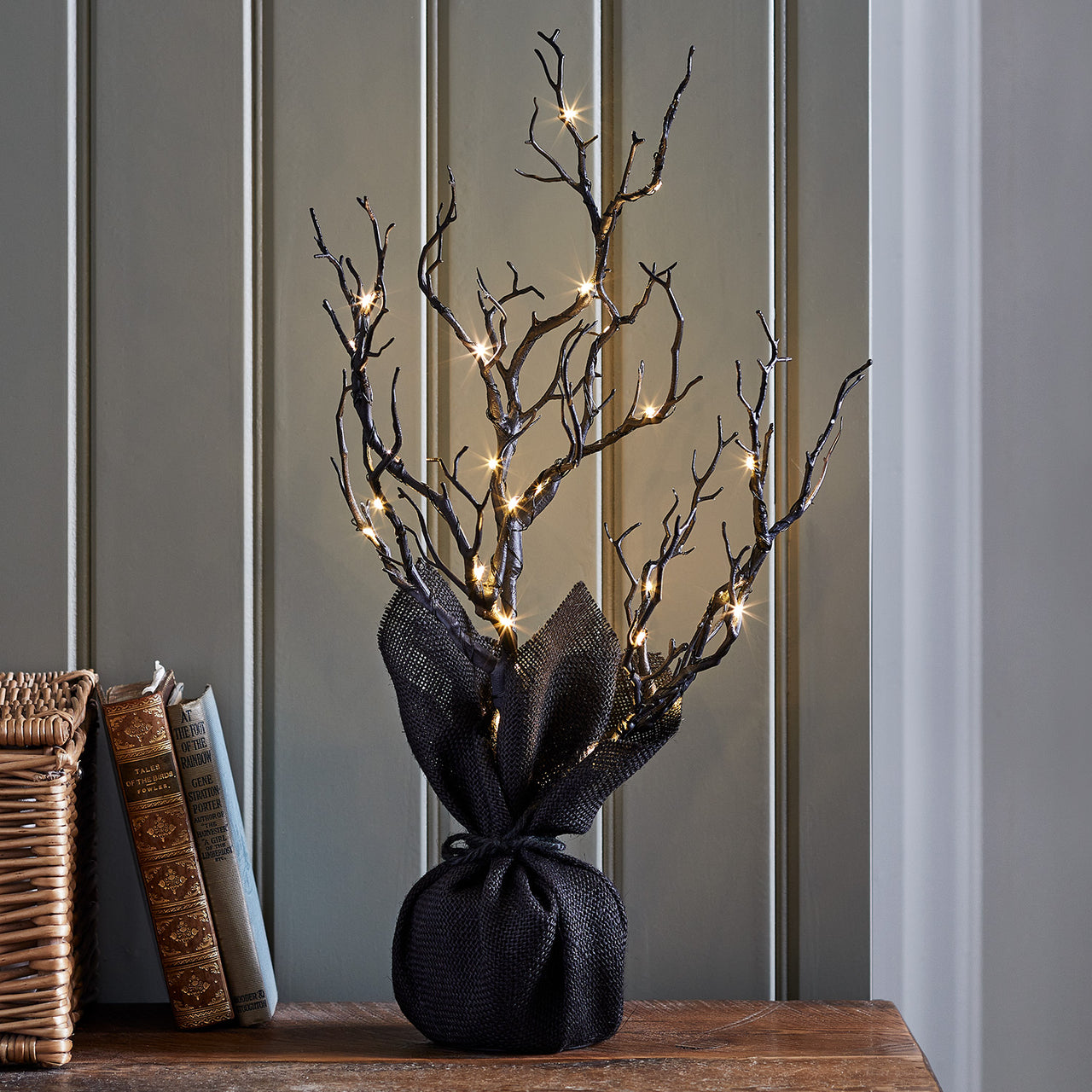 50cm LED Baum Halloween Deko