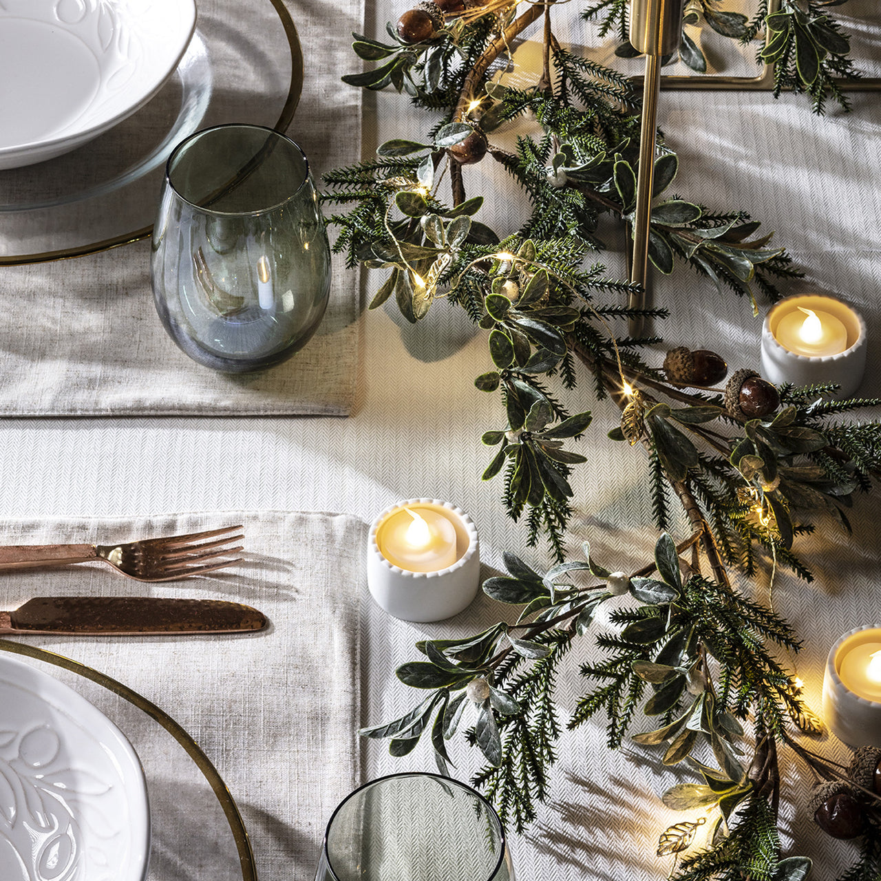20er Goldene Blätter Micro Lichterkette