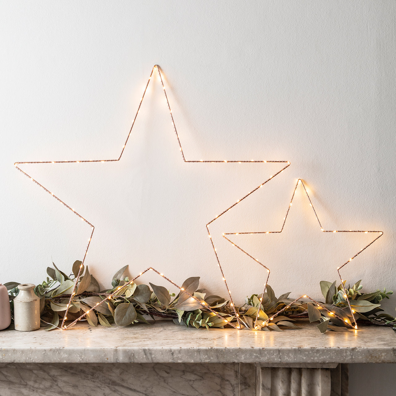 34cm Osby LED Stern rosegold