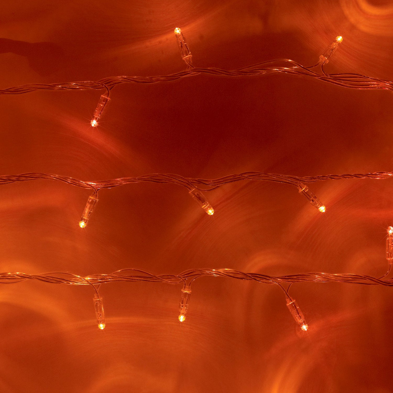 Core Connect 40m 400er LED Lichterkette orange koppelbar transparentes Kabel