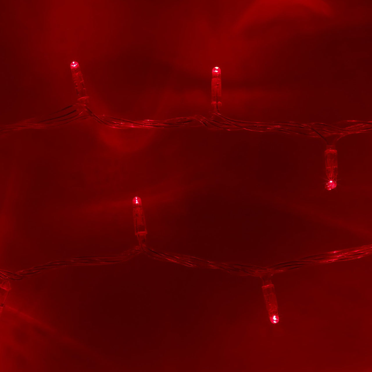 Core Connect 40m 400er LED Lichterkette rot koppelbar transparentes Kabel