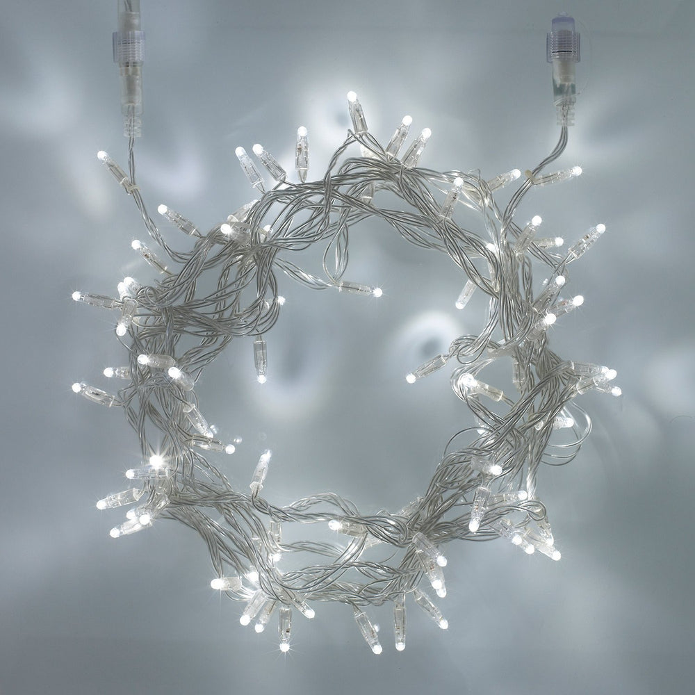 Core Connect 40m 400er LED Lichterkette weiß koppelbar transparentes Kabel