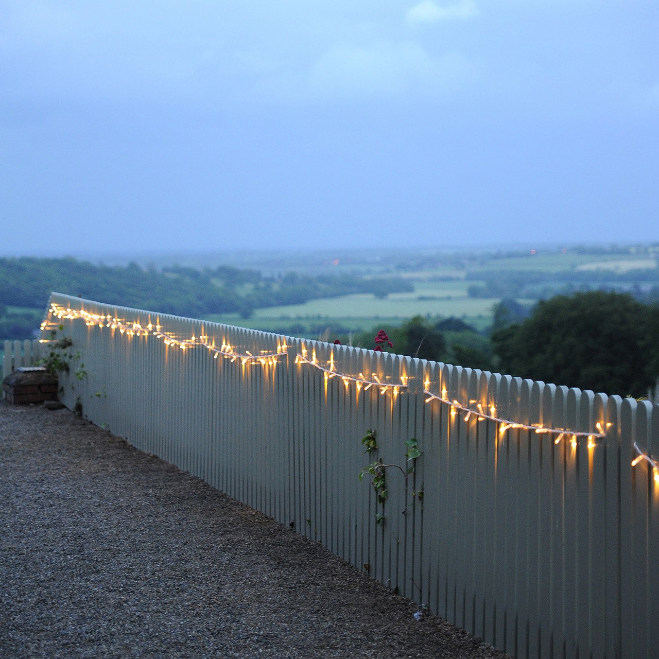 Core Connect 50m 500er LED Lichterkette warmweiß koppelbar transparentes Kabel