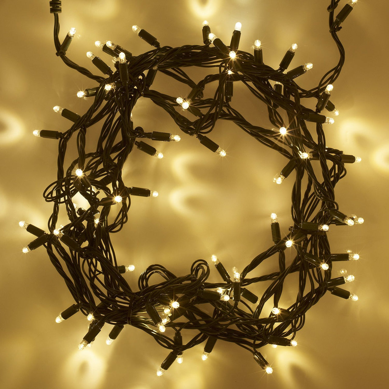 Core Connect 40m 400er LED Lichterkette warmweiß koppelbar grünes Kabel