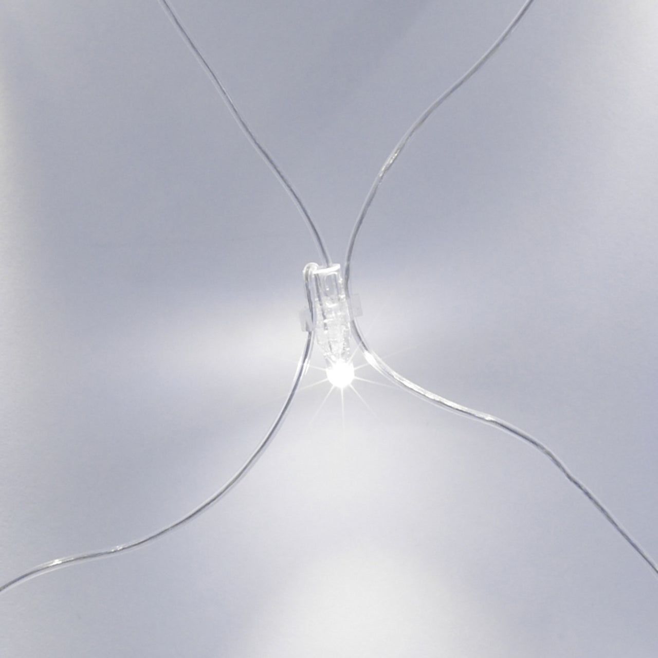 140er LED Lichternetz Weiß Transparentes Kabel Koppelbar 2 x 2m