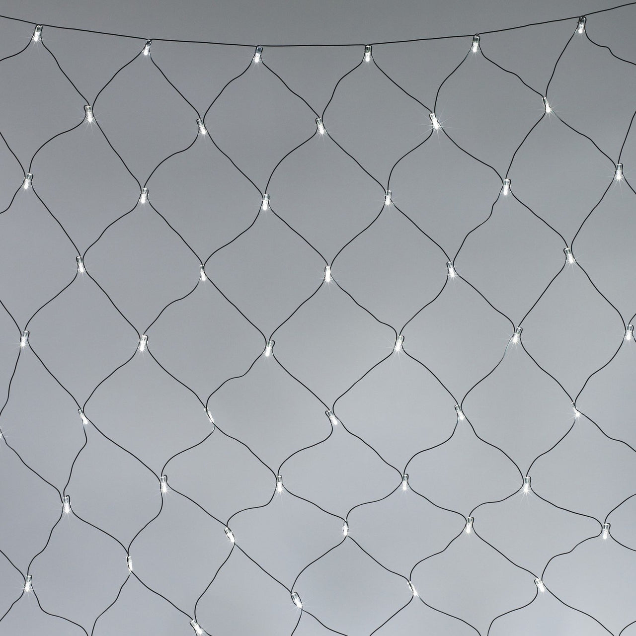Core Connect 8m x 2m 560er LED Lichternetz weiß koppelbar grünes Kabel