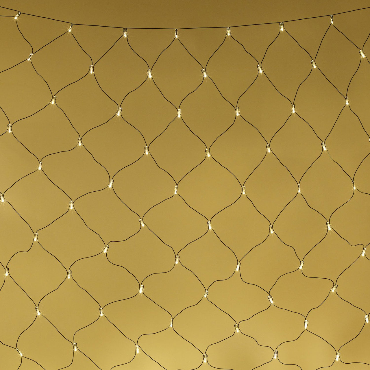 Core Connect 4m x 2m 280er LED Lichternetz warmweiß koppelbar grünes Kabel