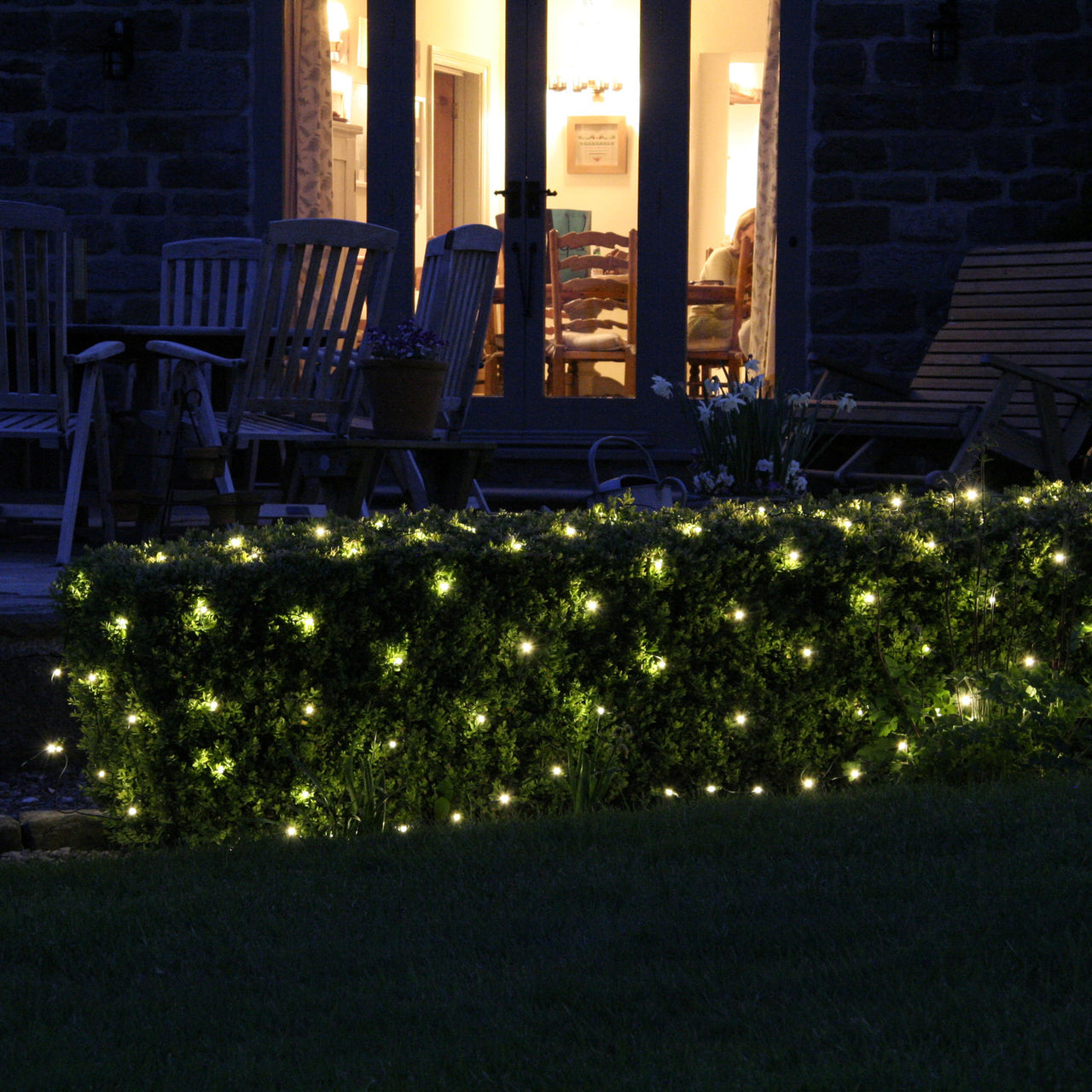 140er LED Lichternetz Warmweiß Koppelbar 2 x 2m
