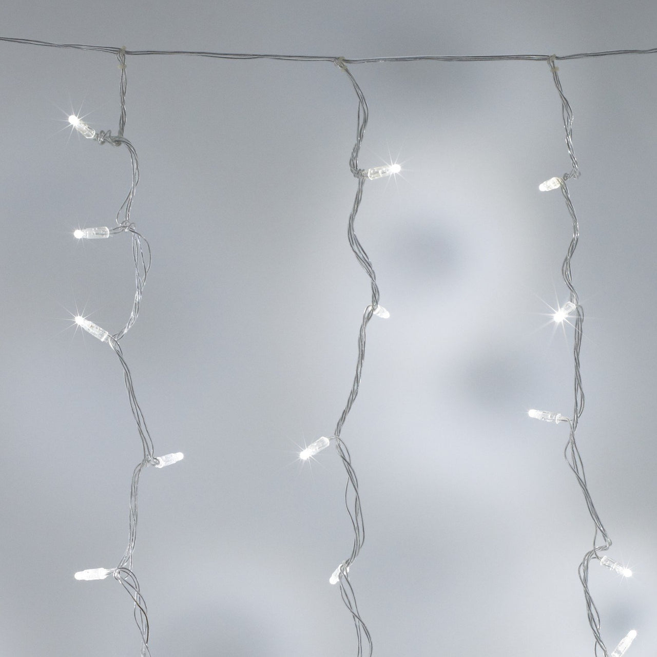 Core Connect  6m x 2m 576er LED Lichtervorhang weiß koppelbar transparentes Kabel