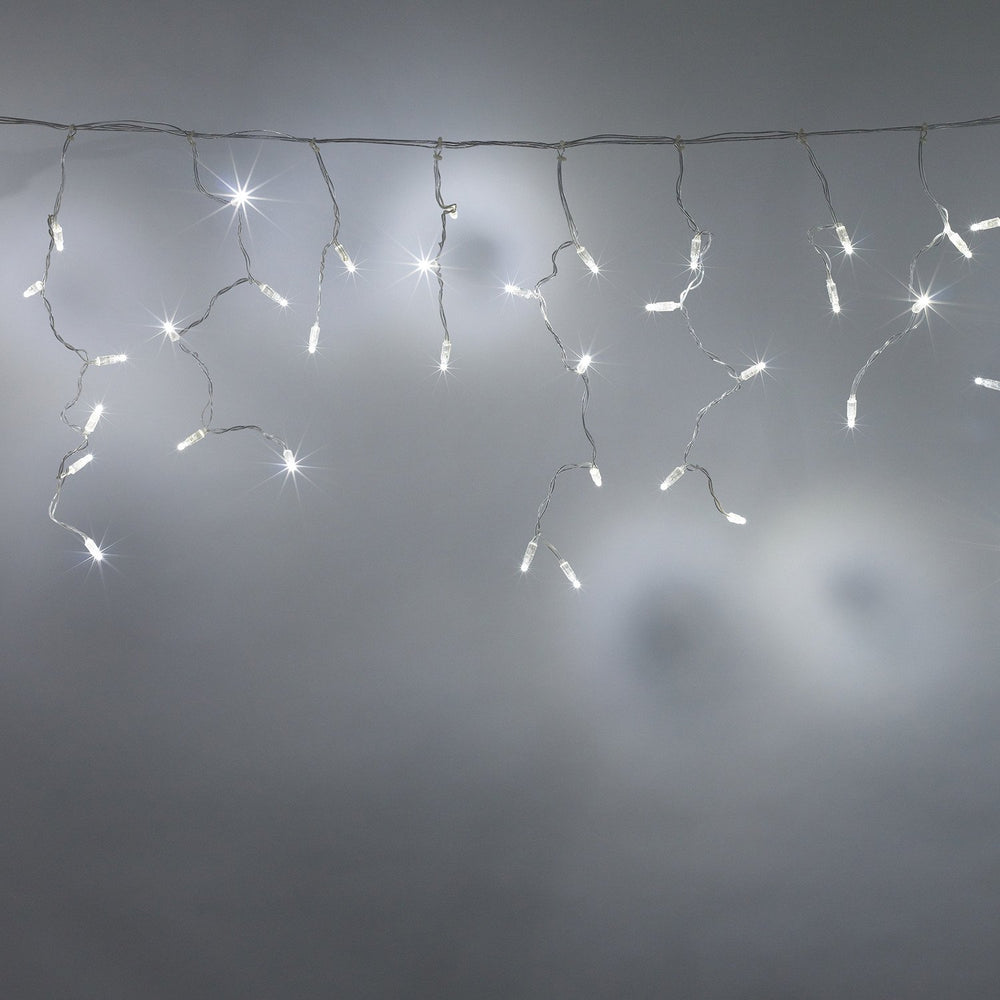 Core Connect 28m 896er LED Eiszapfen Lichterkette weiß koppelbar transparentes Kabel