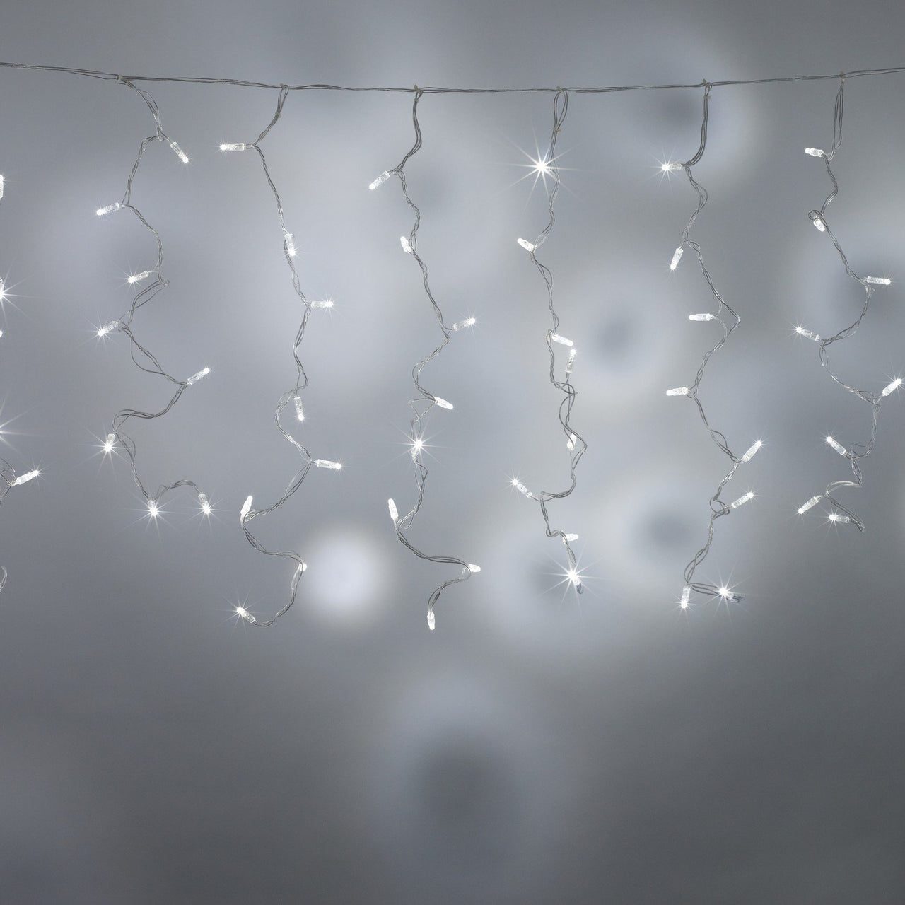 Core Connect 8m x 1m 384er LED Lichtervorhang weiß koppelbar transparentes Kabel
