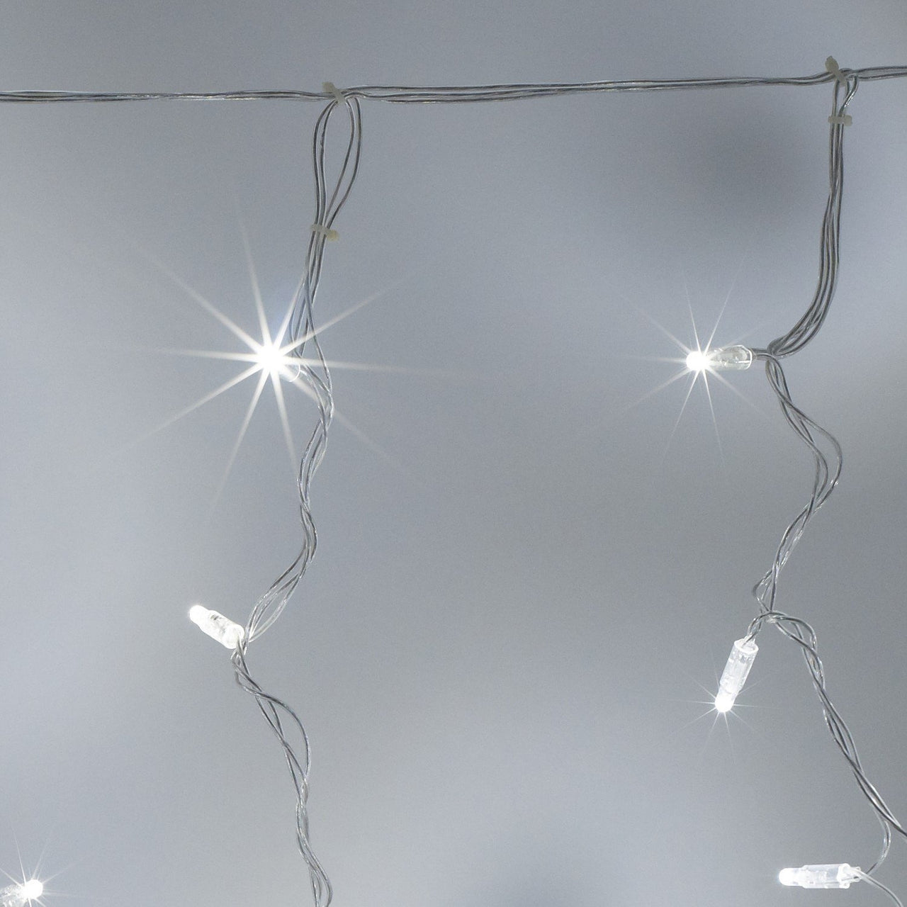 Core Connect 4m x 1m 192er LED Lichtervorhang weiß koppelbar transparentes Kabel