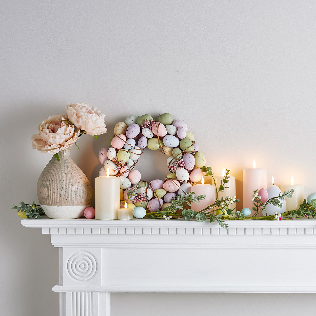 TruGlow® LED Kerzen Echtwachs Trio rosa mit Fernbedienung