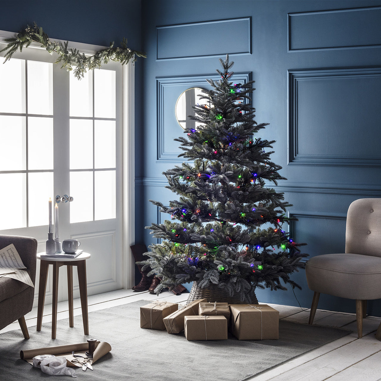 150er LED Lichterkette Weihnachtsbaumbeleuchtung bunt 15m
