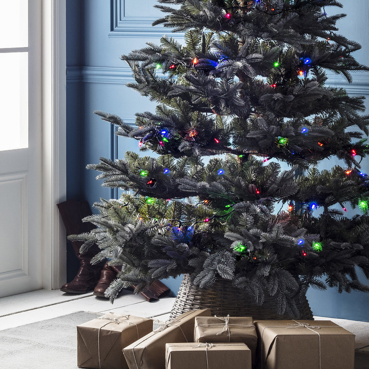150er LED Lichterkette Weihnachtsbaumbeleuchtung bunt 15m