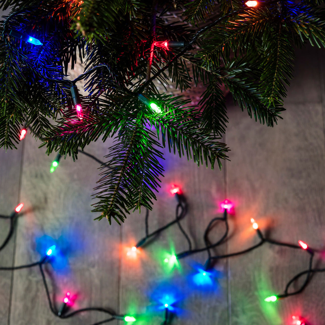 150er LED Lichterkette Weihnachtsbaumbeleuchtung bunt 15m