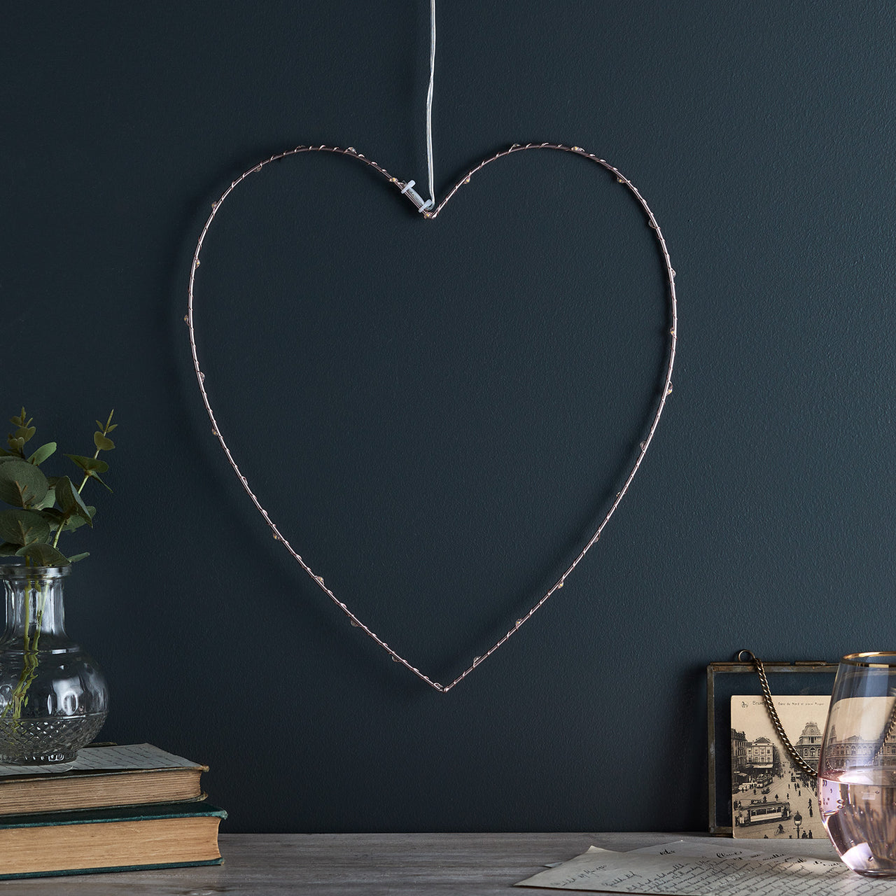 Micro LED Herz rosegold