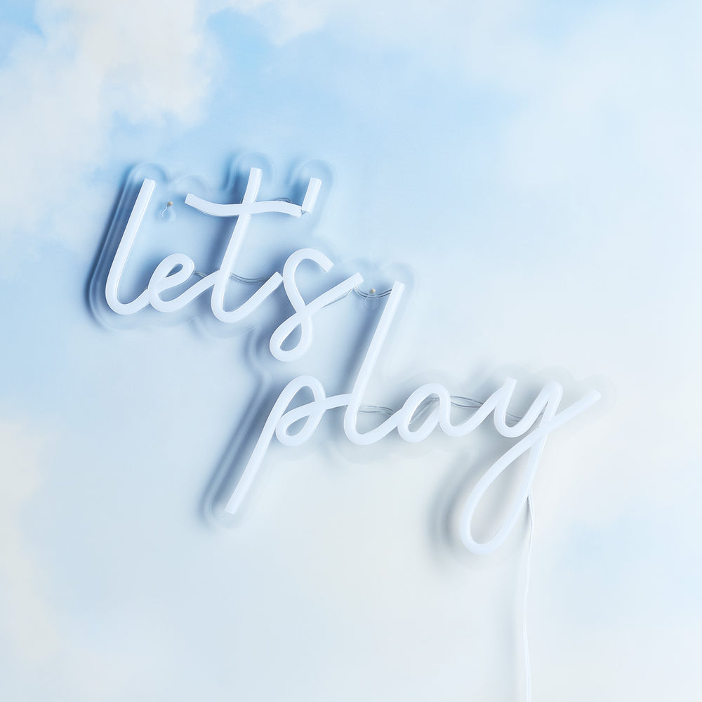 LED Neon Schriftzug Let's Play