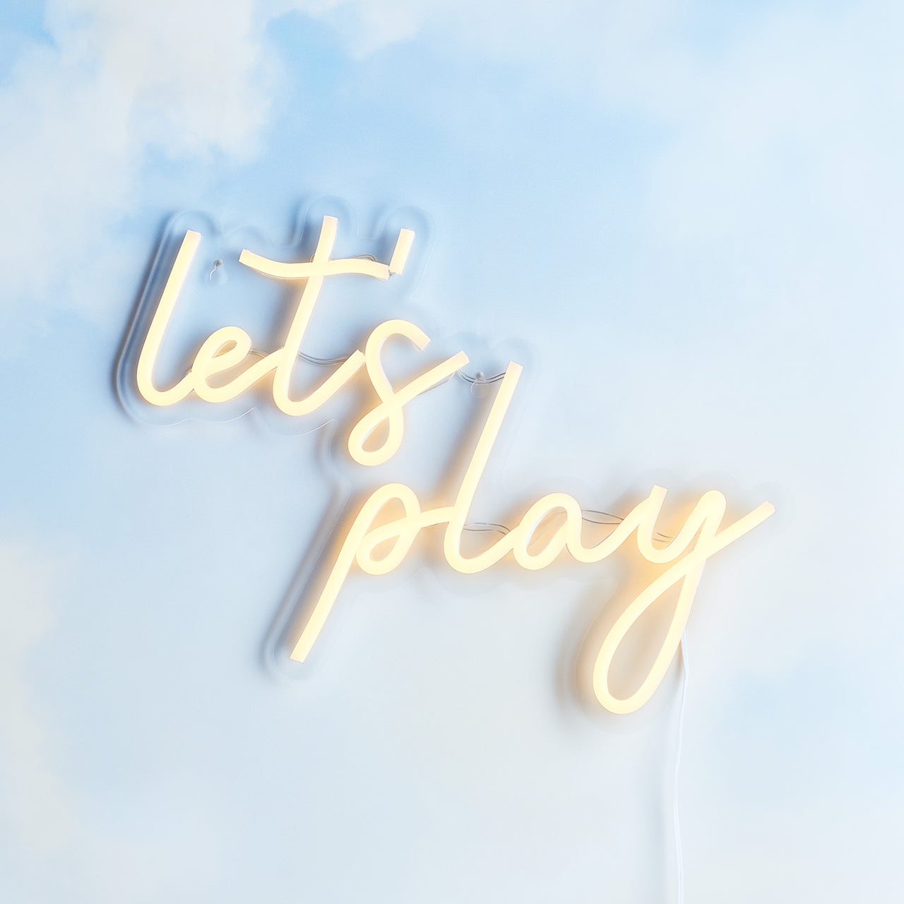 LED Neon Schriftzug Let's Play