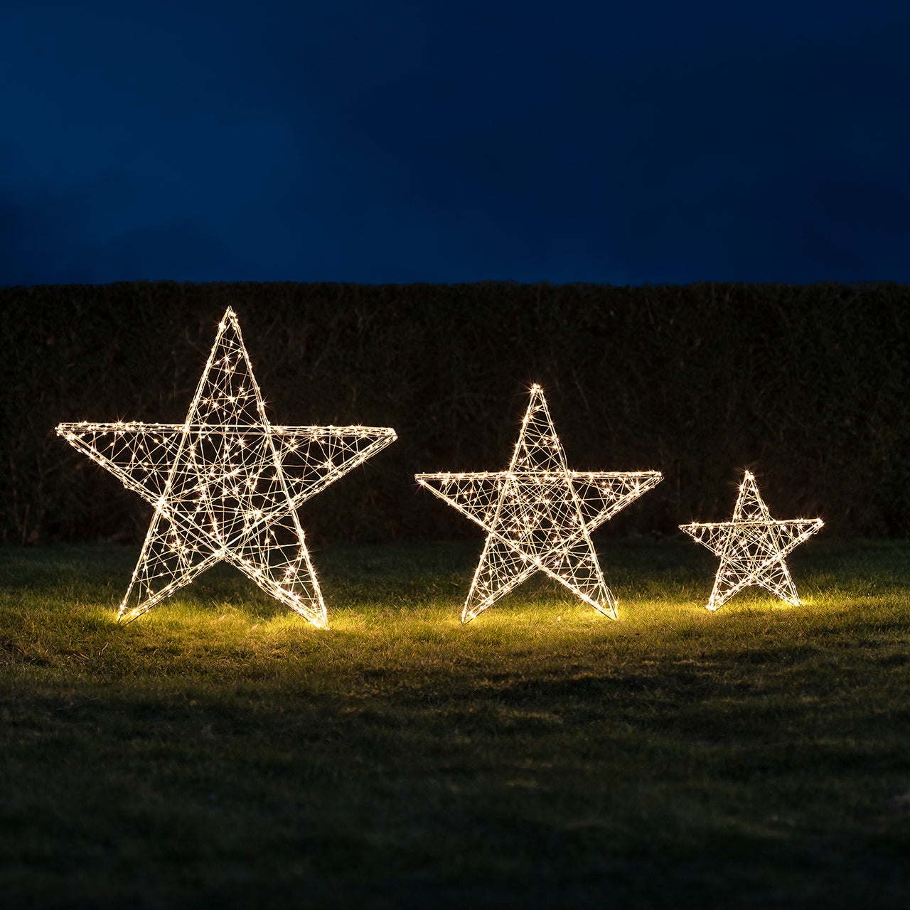 60cm LED Stern Weihnachtsdeko außen