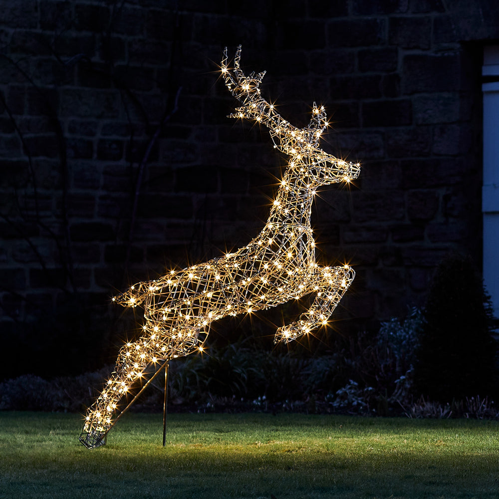 Springendes LED-Rentier Hirsch L Harlow