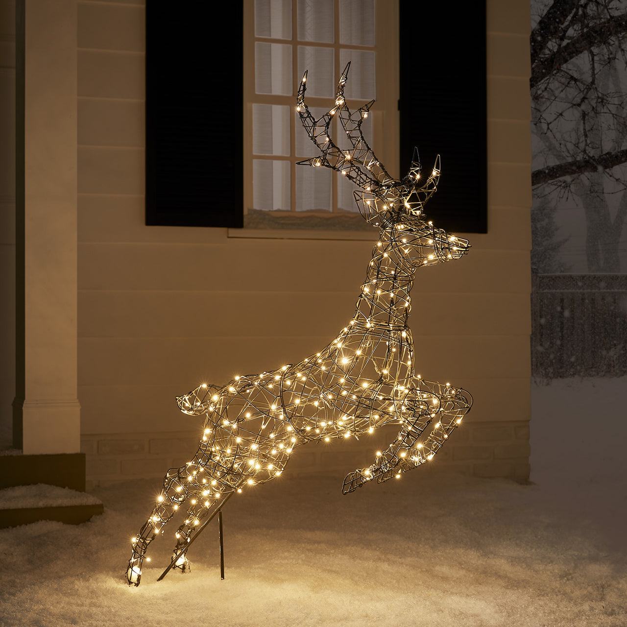 Springendes LED-Rentier Hirsch L Harlow