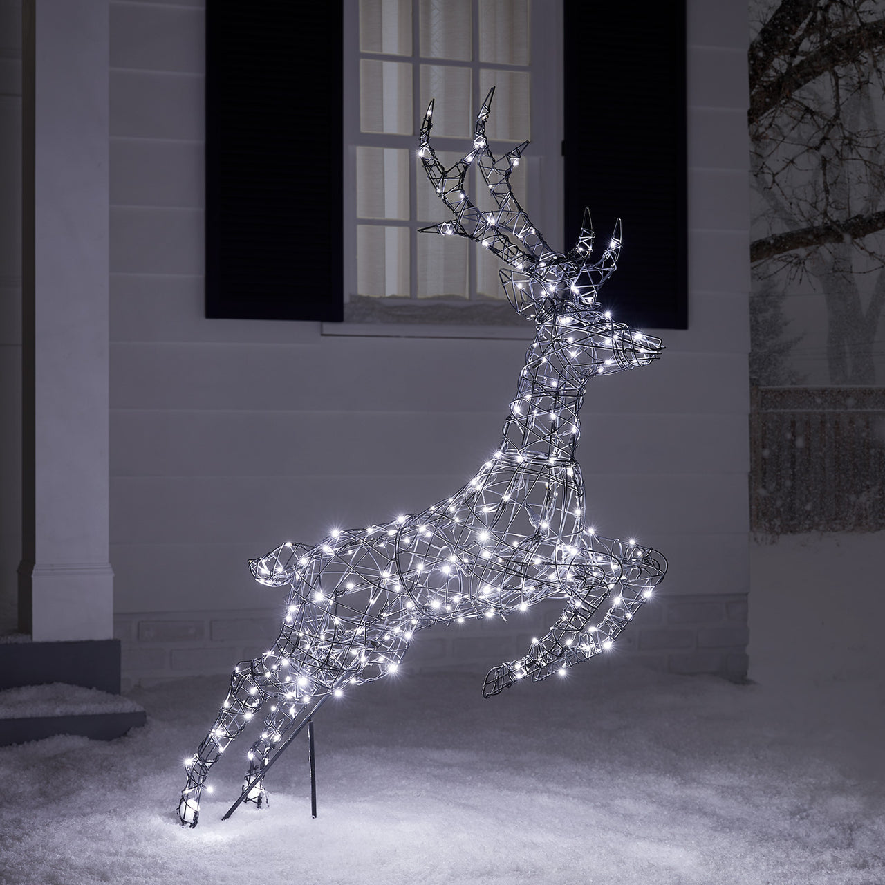 Springendes LED-Rentier Hirsch L Harlow