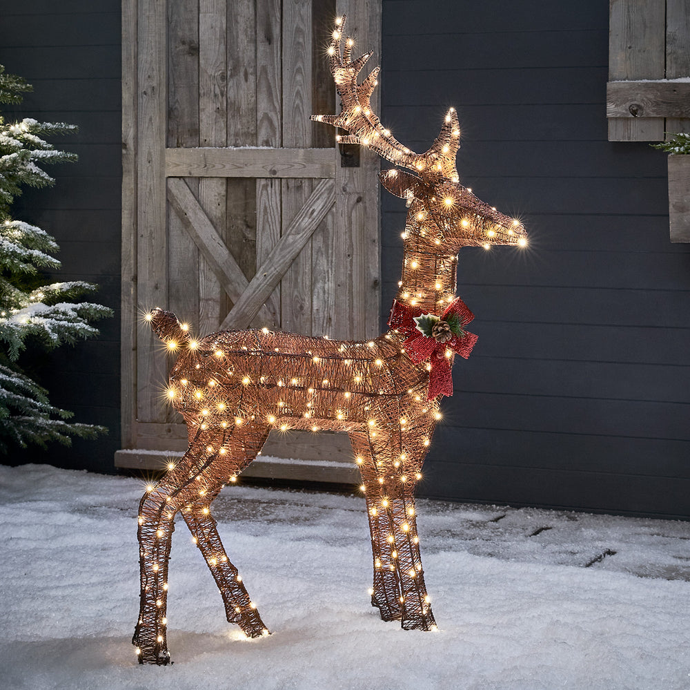 Braunes LED-Rentier Hirsch Harewood